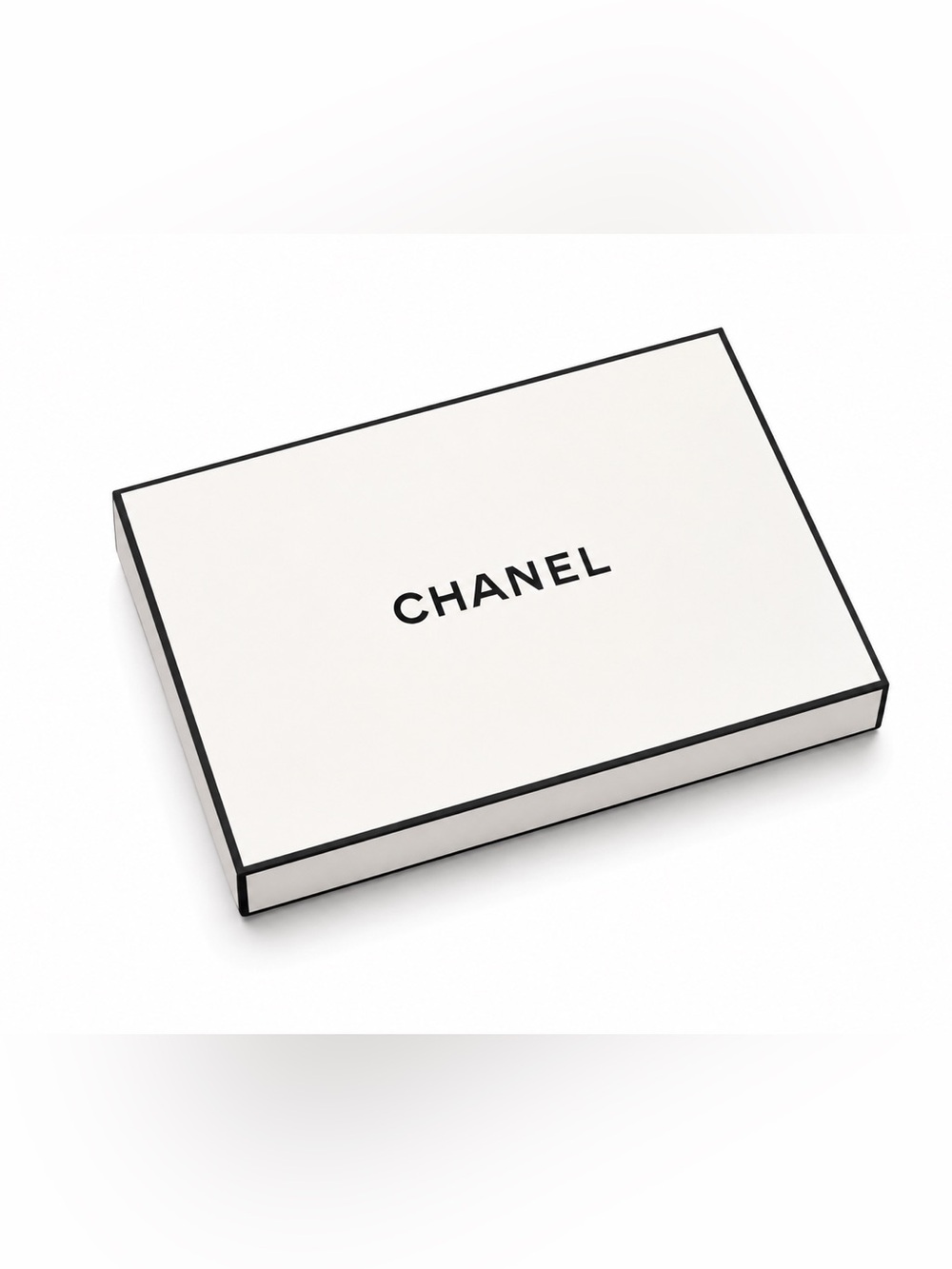 CHANEL Empty Gift Box White Black Magnetic Luxury Packaging Tissue Storage New